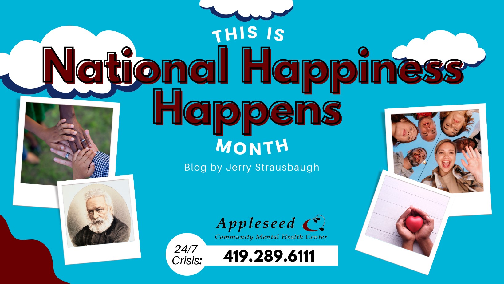 August is National HappinessHappens Month Appleseed Mental Health