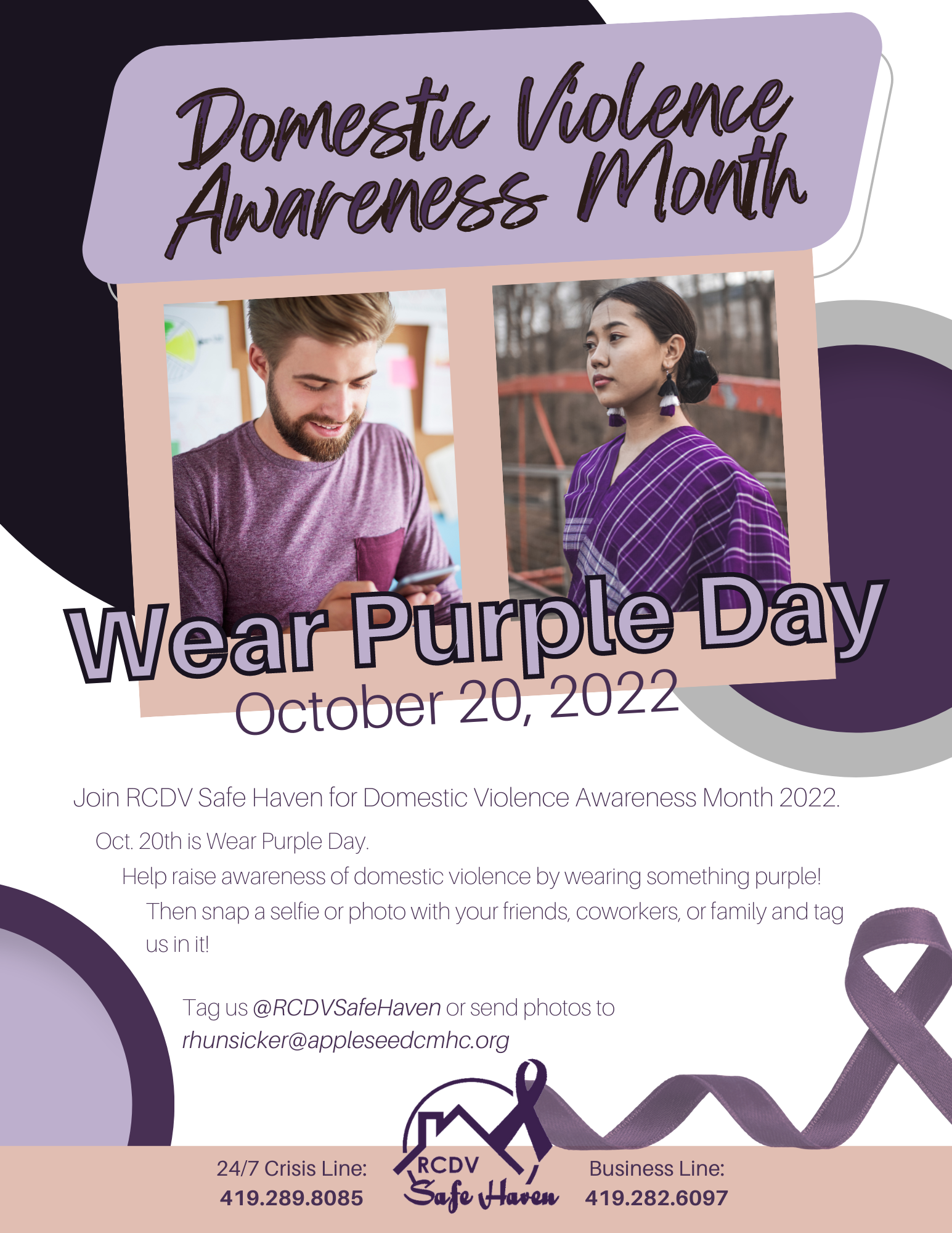 Wear Purple Day Appleseed Mental Health